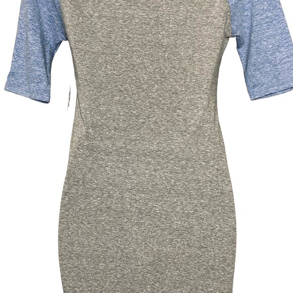 NWT LuLaRoe Julia Dress XXS Raglan Sleeve Color Block Modest Pencil Skirt Career - Picture 9 of 15